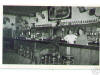 Interior BW Postcard of Bonnies Tavern Minong Wis