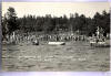 Photo MINONG WI Camp Horseshoe Swim Beach Dock POSTCARD